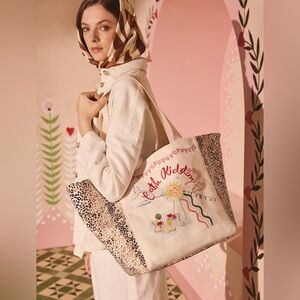 NEXT Cath Kidston Animal Print 100% Cotton Beach Bag